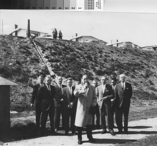 Group of officials at dedication of Pacific Heights Park, 1964