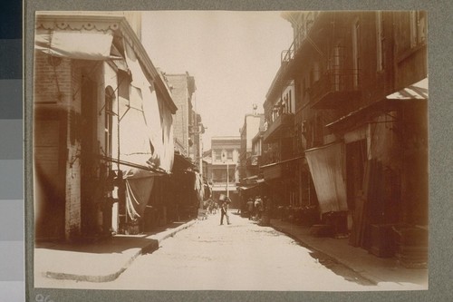 [Alley scene, Chinatown.]