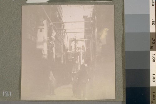 [Alley scene, Chinatown.]