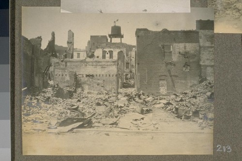 [Damage after earthquake and fire of 1906. Unidentified location.]