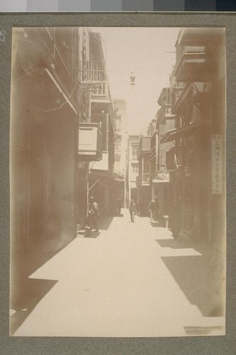 [Alley scene, Chinatown.]