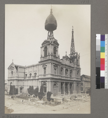 [Ruins of St. Dominic's Church. Bush and Steiner Streets.]