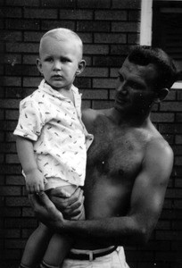Hal Rebarich with child