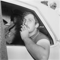 Jack Weinberg in police car under arrest