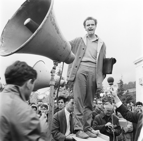 Leader Mario Savio sounding off