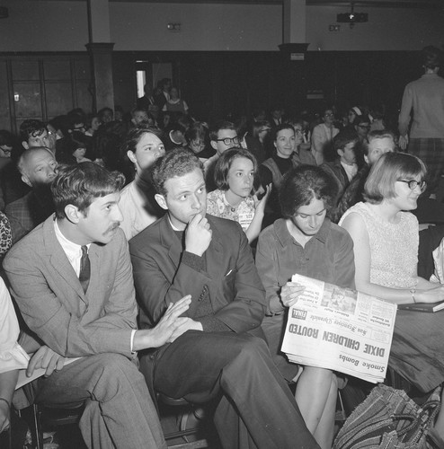 L to R: Jack Weinberg, Mario Savio, Suzanne Goldberg