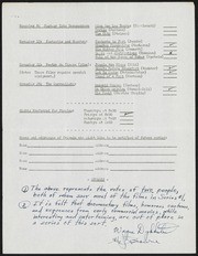 Audience Evaluations Film Series One, 1946: Art in Cinema collection