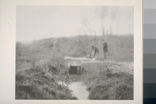 [Irrigation ditch and water regulator.]