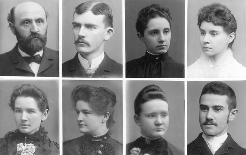 San Jose State Normal School 1888 school portraits