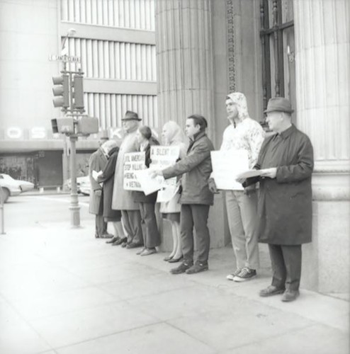 Group protesting against Vietnam War