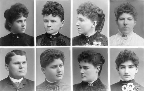 San Jose State Normal school 1888 school portraits