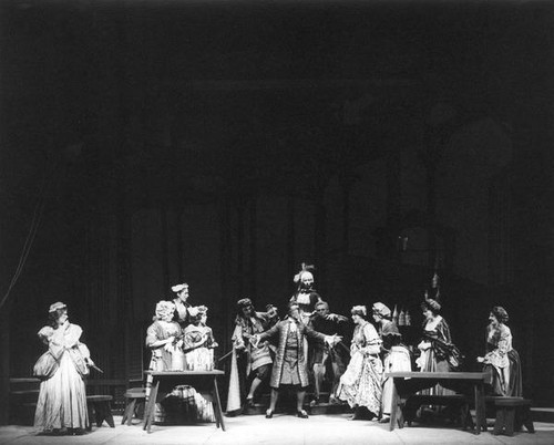 Students performing The Beggar's Opera