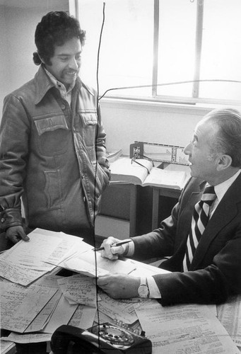 Bernard Bergoran and student Jim Ruiz