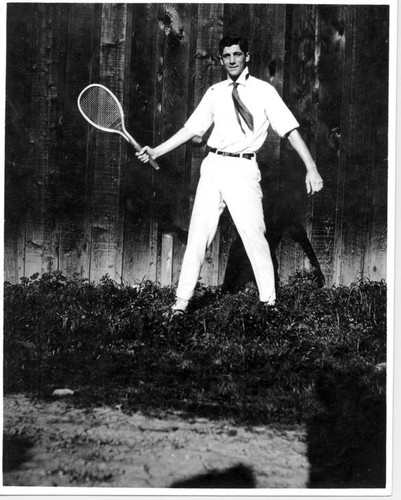 Tennis player, Clarence Pierce