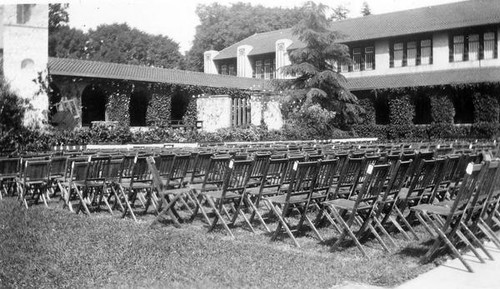 Quadrangle before 1930 graduation