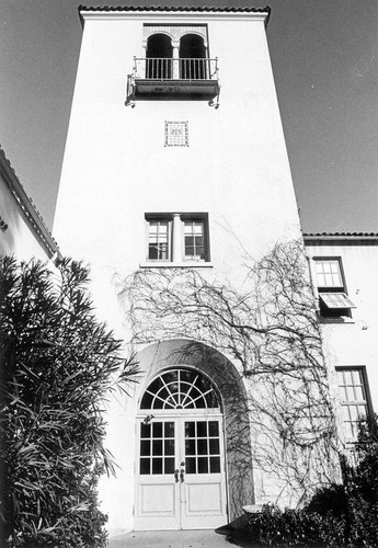 Front entrance view of the Home Economics building