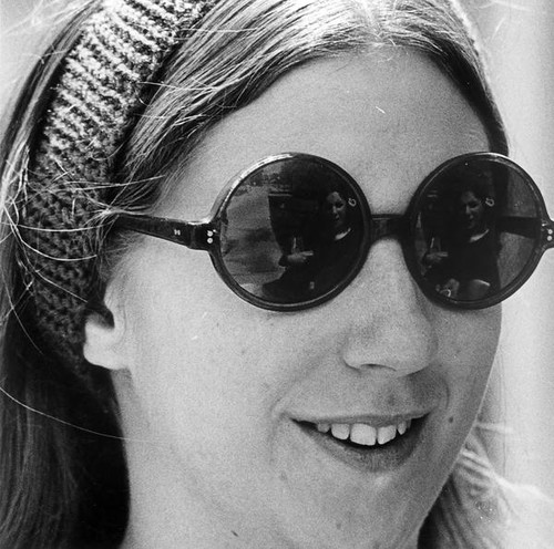 Female student wearing sunglasses