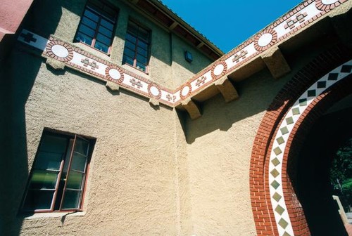 Tile work and Arch