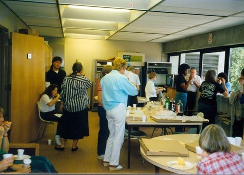 Library staff gathering