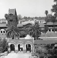 Aerial view of San Jose State College campus