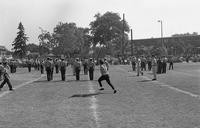 Student protester enters ROTC field