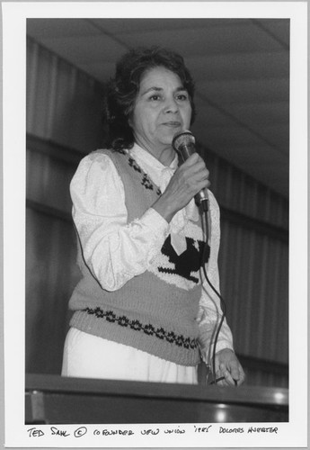 Dolores Huerta, 1985