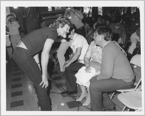 Kris Kristofferson and Cesar Chavez, San Jose, California, 1982