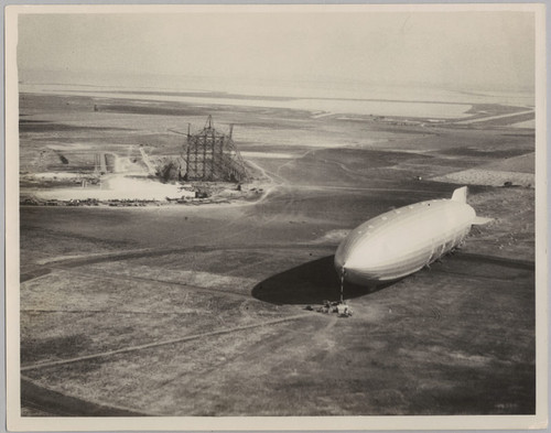 Airship Akron at Moffett Field, 1932