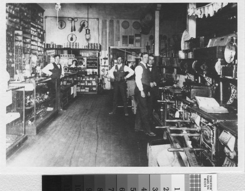 Interior of Wisnom-Bonner Hardware Store