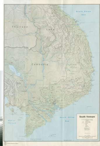 CIA map of South Vietnam 5/72