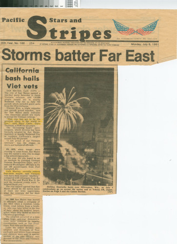 Pacific Stars and Stripes Article 7/6/81