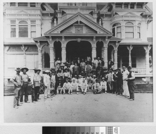 Remodeling of Alvinzo Hayward's home for use as the Peninsula Hotel