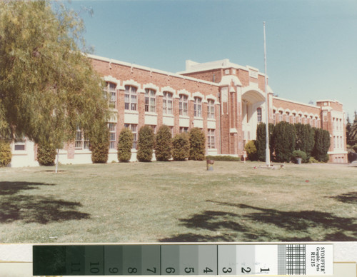 Front View of San Mateo High School - taken from the lawn