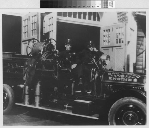 San Mateo Fire Department - First motorized 750 Gem Pumper