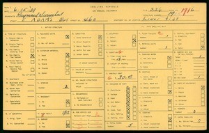 WPA household census for 460 EAST ADAMS BLVD, Los Angeles