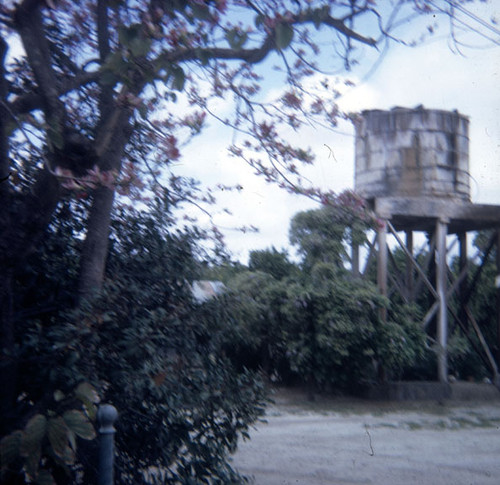 Water tower at the Harvey Bennett home