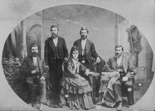 Portrait of the sons and daughter of Jacob Ross Sr., in 1871