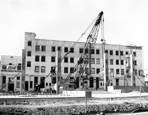 Rear view of the Spurgeon Building before renovation