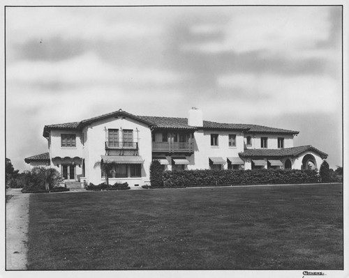 Front view of Philip Stanton residence on Brookhurst Road in Anaheim