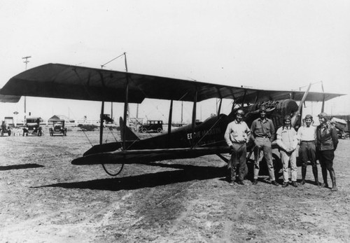 Eddie Martin & his First Aeroplane in 1921