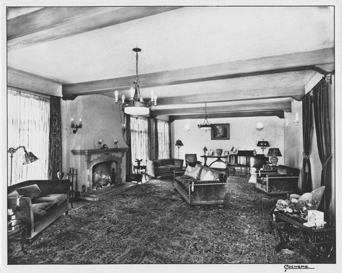 Living Room of the Philip Stanton residence on Brookhurst Road in Anaheim