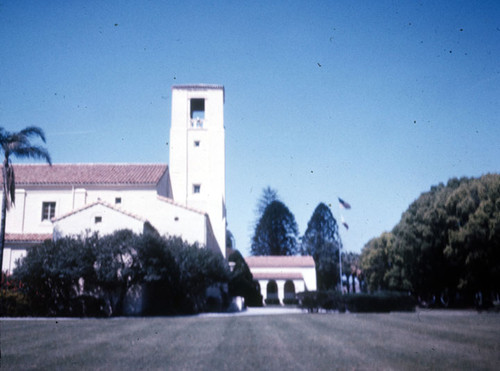 Frances E. Willard Junior High School on Ross Street as seen in 1961