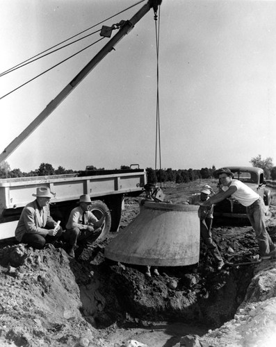 Construction of Magnolia Trunk Line, Joint Outfall Sewer system in 1952