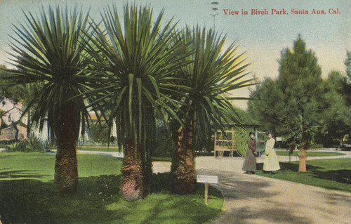View in Birch Park, Santa Ana, Cal