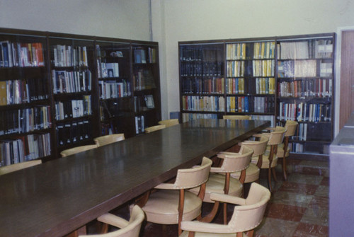 Santa Ana History Room in the Santa Ana Public Library at 26 Civic Center Plaza, Fall 1989