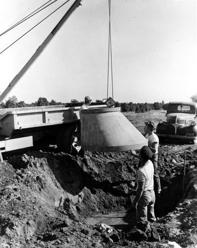 Construction of Magnolia Trunk Line, Joint Outfall Sewer system about 1952