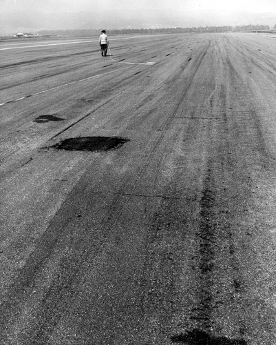 Transverse cracks Right Station 2 and 00; also parallel cracks Right Station 2 and 60, on March 2, 1949