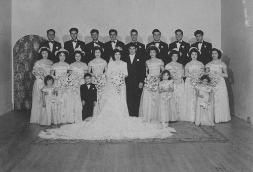 Wedding party of Daniel Herrera and Lupe Ruiz of Huntington Beach