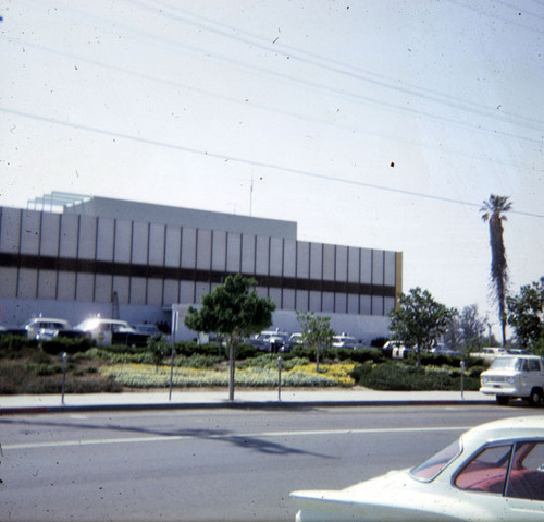 Santa Ana Police headquarters, Ross Street south of Civic Center Drive as seen in 1964