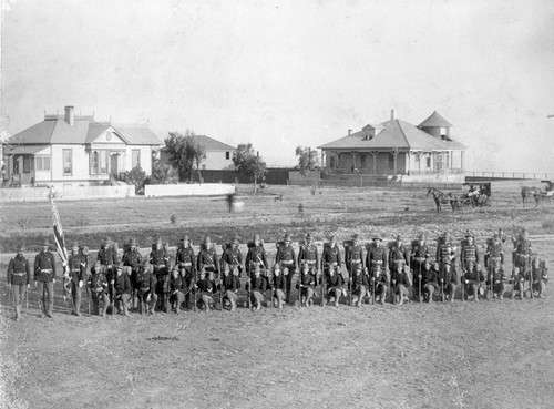 Co. L at Pacific Beach about 1895